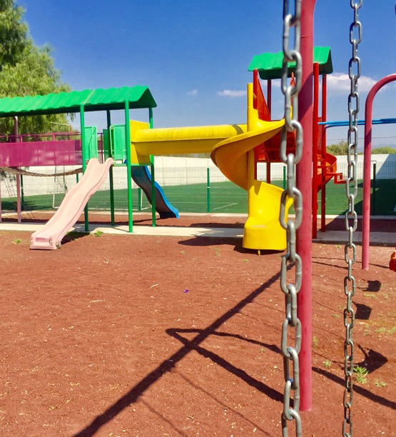 Área de juegos del Colegio Helen Keller